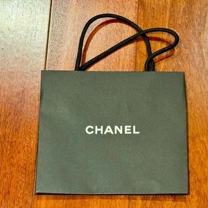 Chanel paper bag small 9”W x 7.5”L